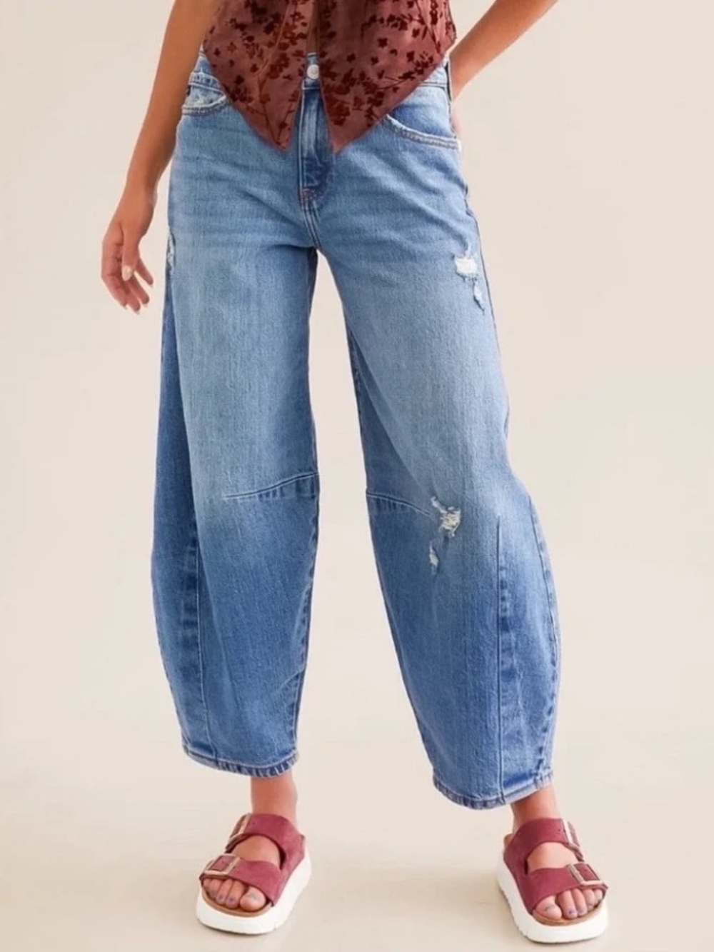 KanCan Addison Horseshoe Barrel Jeans - Picture 10 of 10